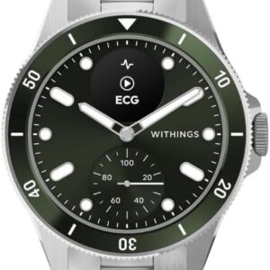 WITHINGS Scanwatch Nova - Heart Health Hybrid Smart Watch for Men & Women - SPO2, Temperature Monitoring, Sleep, Respiratory Health, Cycle Monitoring, 30-day Battery Life, Apple iOS/Android
