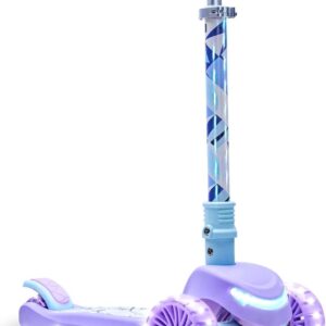 Jetson Character Kids Kick Scooter, LED Lights on Stem & Light-Up Wheels, Lightweight Frame, Height-Adjustable Handlebar, Lean-to-Steer System, Easy-Fold Mechanism