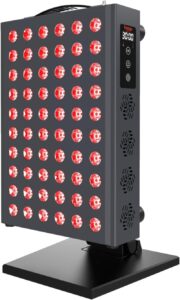 Hooga Red Light Therapy for Face and Body, Red Near Infrared Light with Timer and Stand. 60 Dual Chip LEDs. Flicker Free Clinical Grade Panel for Energy, Pain, Skin, Recovery, Performance. PRO300