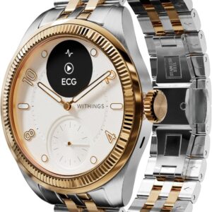 WITHINGS Scanwatch Nova - Heart Health Hybrid Smart Watch for Men & Women - SPO2, Temperature Monitoring, Sleep, Respiratory Health, Cycle Monitoring, 30-day Battery Life, Apple iOS/Android