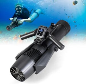 700W Electric Underwater Scooter, Thumb Controlling Sea Scooter for SUP Paddle Board, Suitable for Pool, Diving, and Snorkeling, Water Scooter for Adults and Kids (CM7-1 Pro)