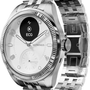 WITHINGS Scanwatch Nova - Heart Health Hybrid Smart Watch for Men & Women - SPO2, Temperature Monitoring, Sleep, Respiratory Health, Cycle Monitoring, 30-day Battery Life, Apple iOS/Android