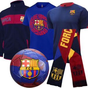 Icon Sports Pro League Ultimate Fan Pack – Officially Licensed 5-Piece Soccer Merch - Shirt, Jersey, Jacket, Scarf, Ball (Copy)