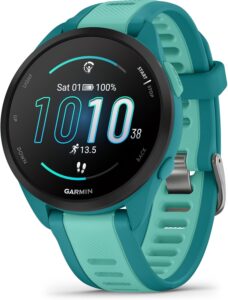 Garmin Forerunner® 165 Music, Running Smartwatch, Colorful AMOLED Display, Training Metrics and Recovery Insights, Music on Your Wrist, Turquoise