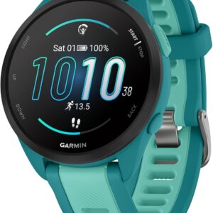 Garmin Forerunner® 165 Music, Running Smartwatch, Colorful AMOLED Display, Training Metrics and Recovery Insights, Music on Your Wrist, Turquoise