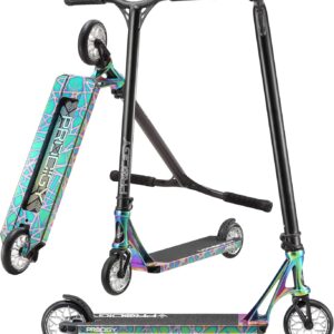Envy Scooters Prodigy X Pro Scooter- Quality, High Performance Scooters Built from Professional Level Parts- Perfect Stunt Scooter for All Skill Levels (Oil Slick)