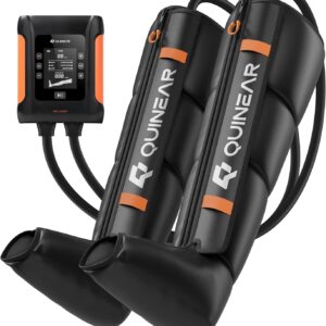 QUINEAR Professional Leg Recovery System, Cordless Air Compression Boots with Sequential Compression, Leg and Foot Massager, Fast Recovery Therapy for Athletes, FSA-HSA Eligible (Medium)