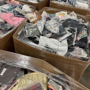assorted mixed clothes pallets