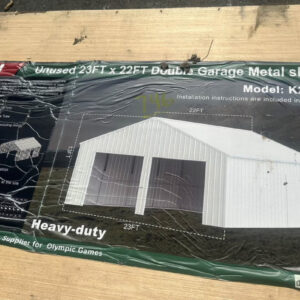 Garage steel shed