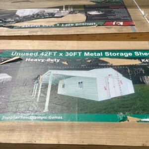 Metal storage shed