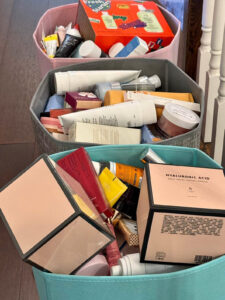 Lot of beauty products