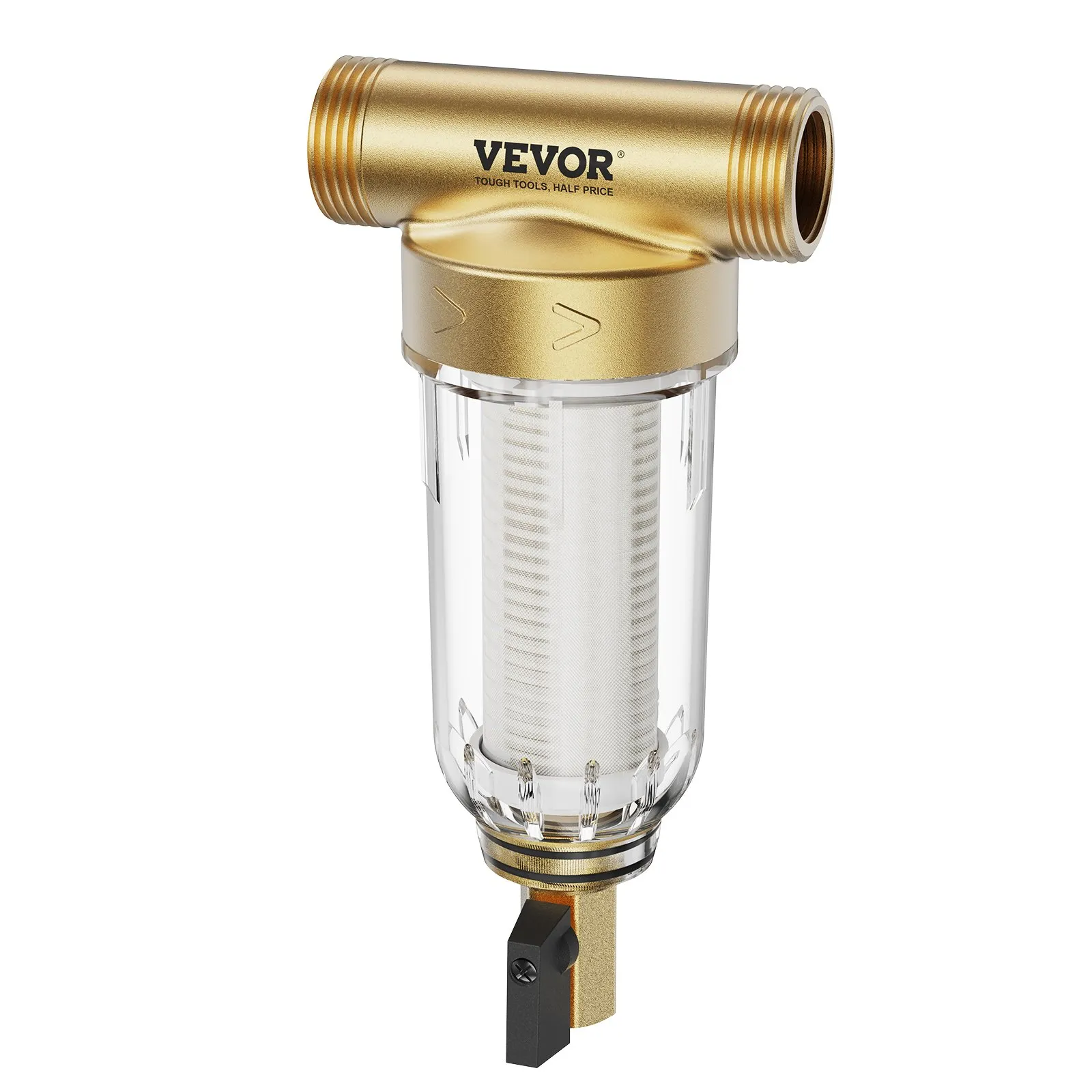Spin Down Filter, 40 Micron + 30 Micron Fine Filtration, Whole House Sediment Filter for Well Water, 3/4"(1.9 cm) G-F + 1"(2.5 cm) G-M, 4 T/H High Flow Rate, for Whole House Water Filtration Systems - Image 9