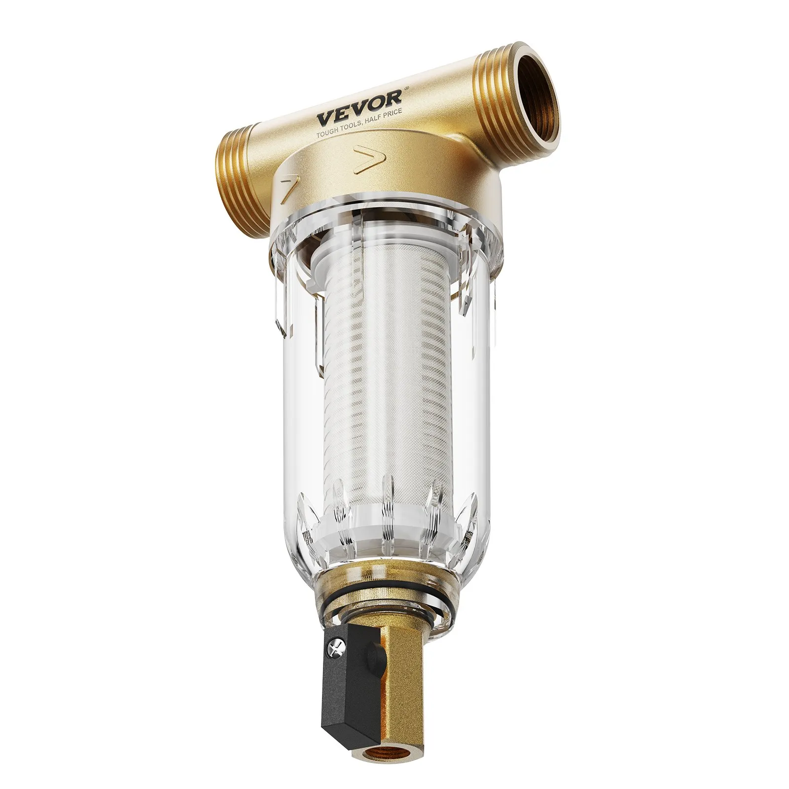 Spin Down Filter, 40 Micron + 30 Micron Fine Filtration, Whole House Sediment Filter for Well Water, 3/4"(1.9 cm) G-F + 1"(2.5 cm) G-M, 4 T/H High Flow Rate, for Whole House Water Filtration Systems - Image 10