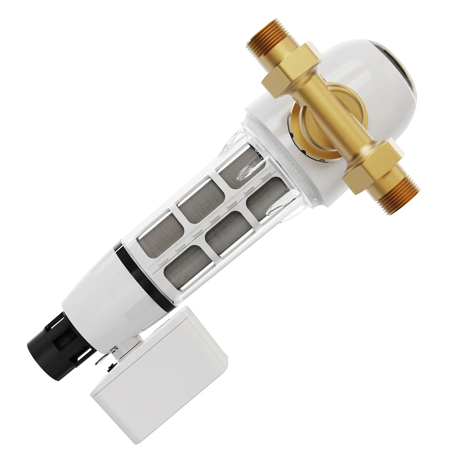 Spin Down Filter, 40 Micron Whole House Sediment Filter for Well Water, 1" (2.5 cm) G-M + 1 1/4" (3.2 cm) G-M, 8 T/H High Flow Rate, for Whole House Water Filtration Systems, Well Water Sediment Filter - Image 7